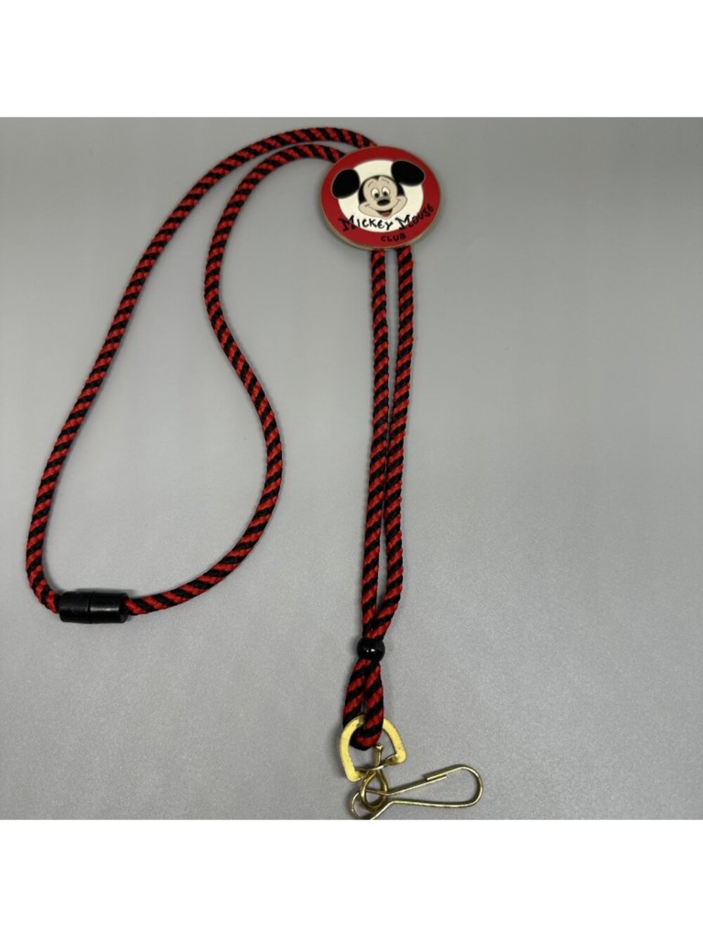 Disney Cast member Exclusive Mickey Mouse Club Logo Bolo Lanyard~Medal